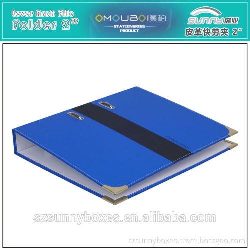 High Quality Imitation Leather 2" Lever Arch File Decoration With School File A4